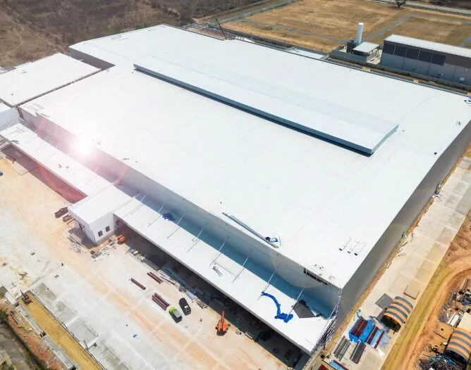 Commercial roofing after