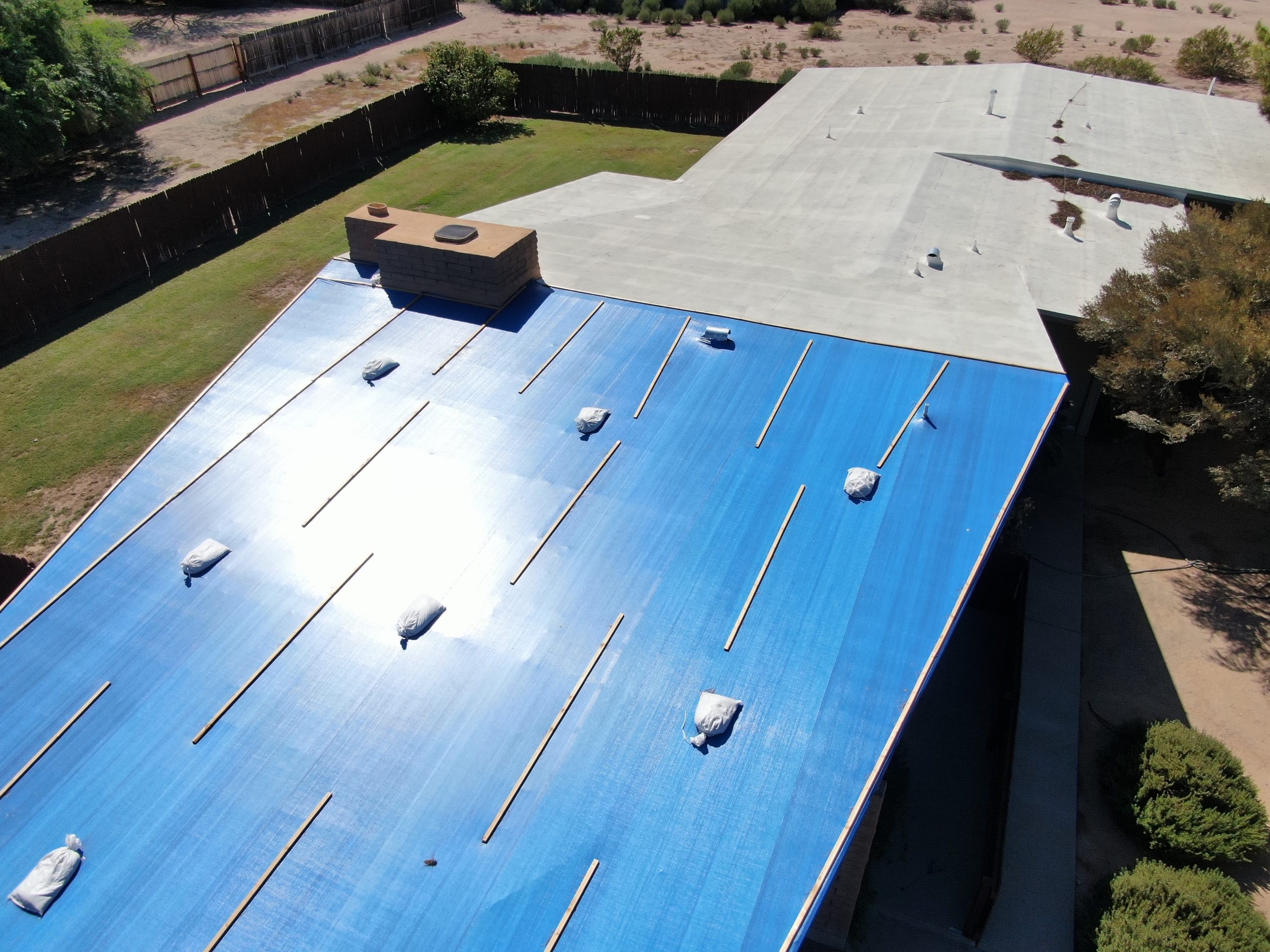 Arizona home protected after emergency roof tarping service
